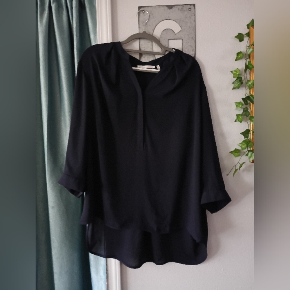 Violet & Claire Navy Women's Blouse